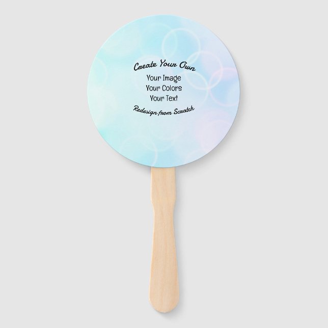 Create Your Own Custom Design/Logo Hand Fan (Front)