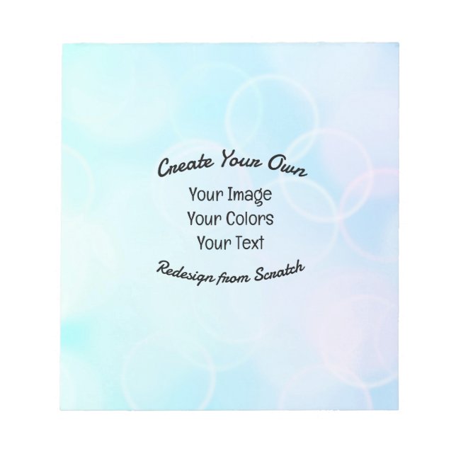 Create Your Own Custom Design/Logo Notepad (Front)