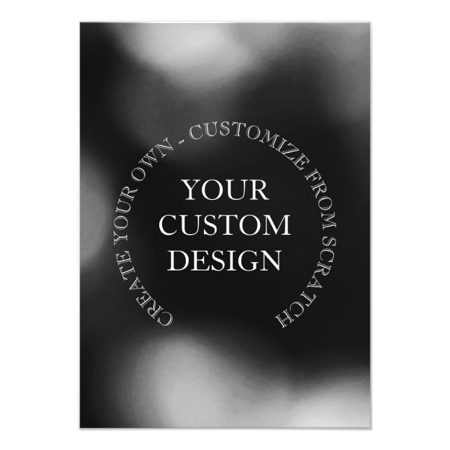 Create Your Own Custom Design/Logo Photo Print (Front)