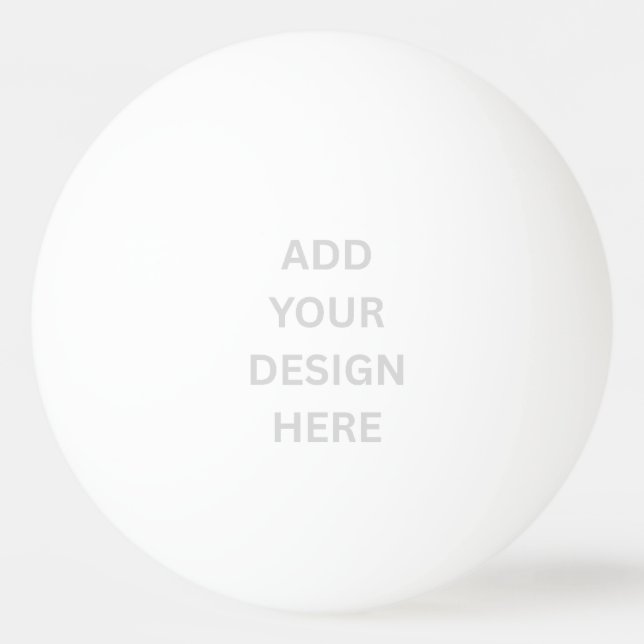 Create Your Own Custom Design One Star Ping Pong Ball (Front)