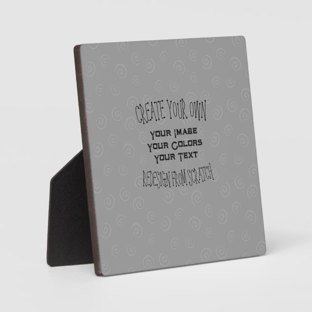 Create Your Own Custom Design Plaque (Front)