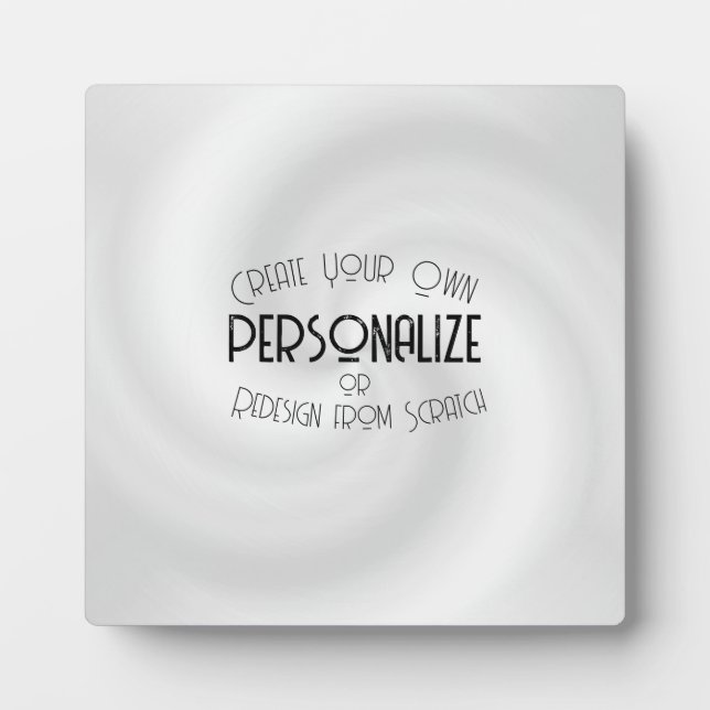 Create Your Own Custom Design Plaque (Front)