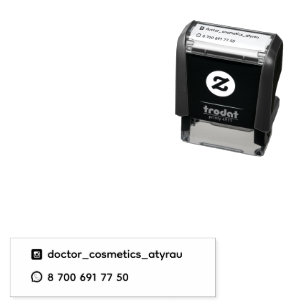 Create Your Own Custom Design self-inking stamp