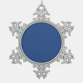 Create Your Own Custom Design Snowflake Pewter Christmas Ornament