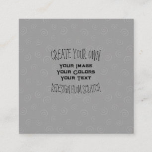 Create Your Own Custom Design Square Business Card