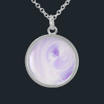 Create Your Own Custom Design Sterling Silver Necklace<br><div class="desc">Background shown: Lavender Watercolor

Create your own custom high quality stuff!

Customise this item with your own personalised text or redesign entirely from scratch by replacing our image with your own.</div>