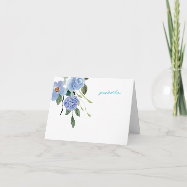  Create Your Own  Custom Design Thank You Card (Front)