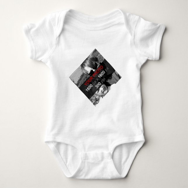 Create Your Own Custom Diagonal Baby Bodysuit (Front)