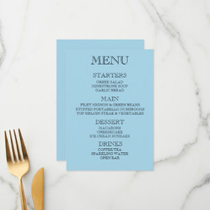 Create Your Own Custom Event/Restaurant Menu
