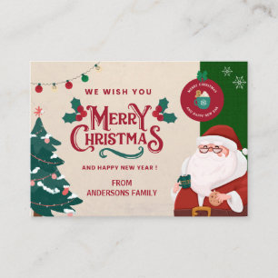 Create your own Custom Family Name Christmas Card