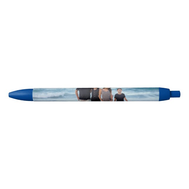 Create Your Own Custom Family Photo Black Ink Pen (Front)