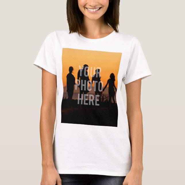 Create Your Own Custom Family Photo Keepsake T-Shirt (Front)