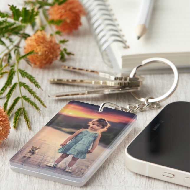 Create Your Own Custom Family Photo Key Ring (Front Right)