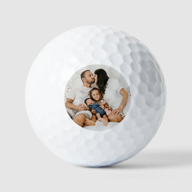 Create Your Own Custom Family Photo Personalised  Golf Balls (Front)
