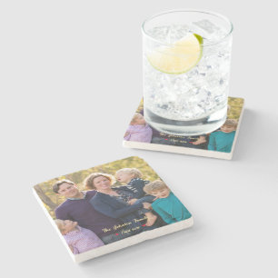 Create Your Own Custom Family Photo Stone Coaster