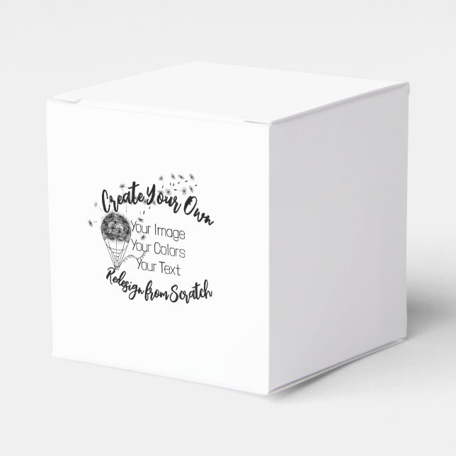 Create Your Own Custom Favour Box (Front Side)