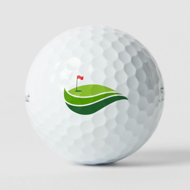 Create Your Own Custom Field Clubs Monogram Golf Balls (Front)