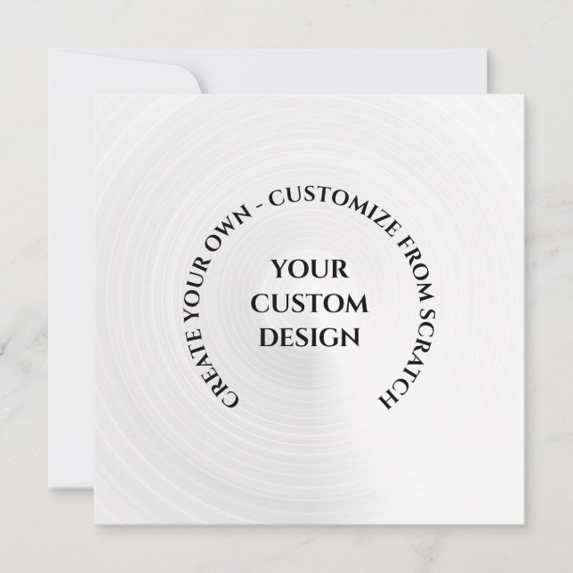 Create Your Own Custom Flat Card (Front)