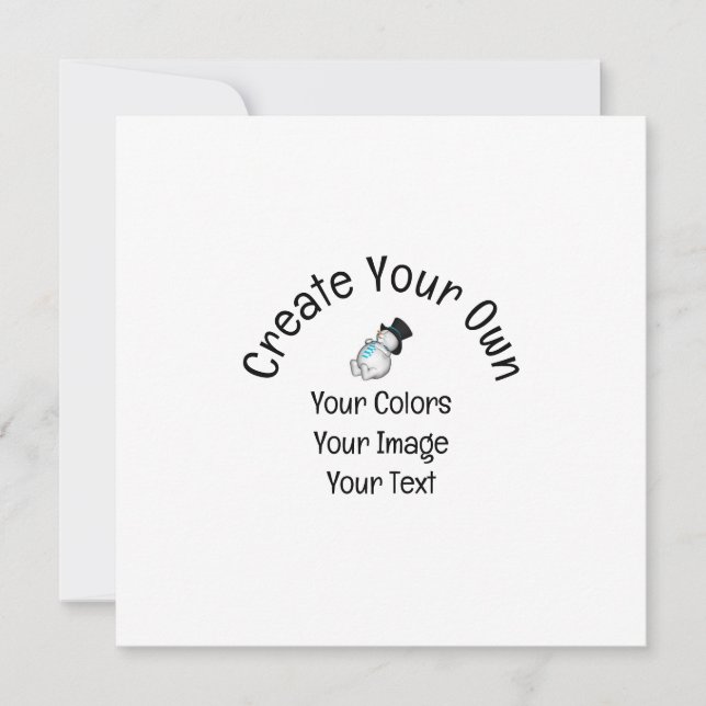 Create Your Own Custom Flat Card (Front)