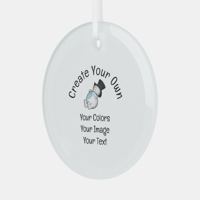 Create Your Own Custom Glass Tree Decoration (Front Left)