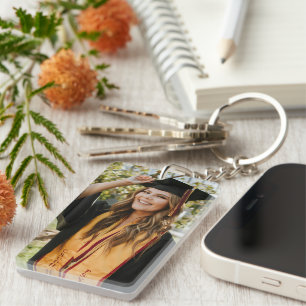 Create Your Own Custom Graduate 2 Photo Key Ring