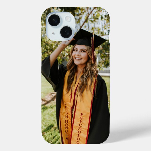Create Your Own Custom Graduate Photo Case-Mate iPhone Case (Back)