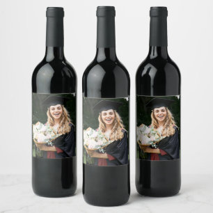 Create Your Own Custom Graduate Photo Wine Label