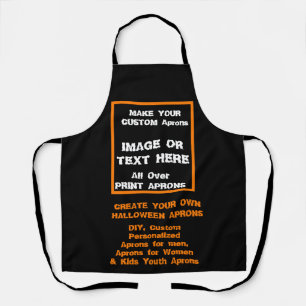 Create Your Own Custom Halloween Costume Black Apron