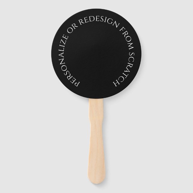 Create Your Own Custom Hand Fan (Front)