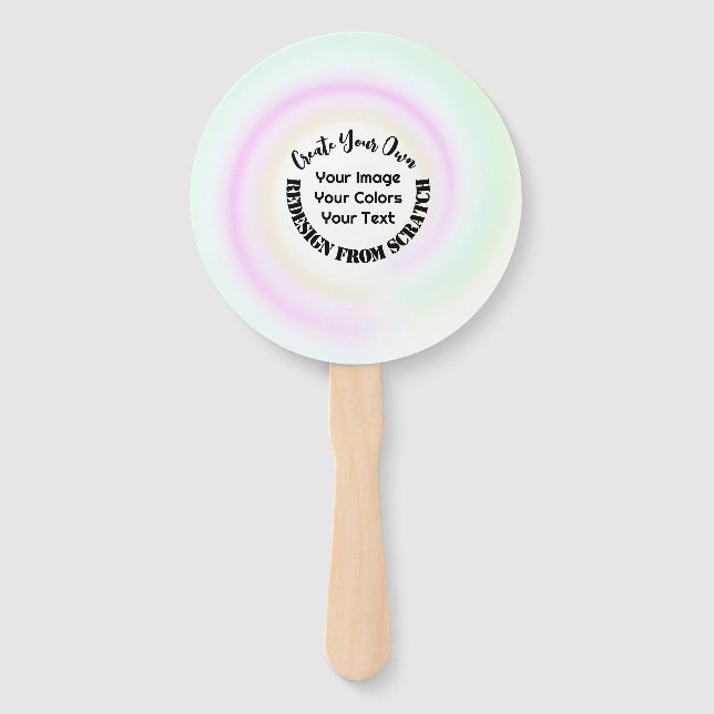 Create Your Own Custom Hand Fan (Front)