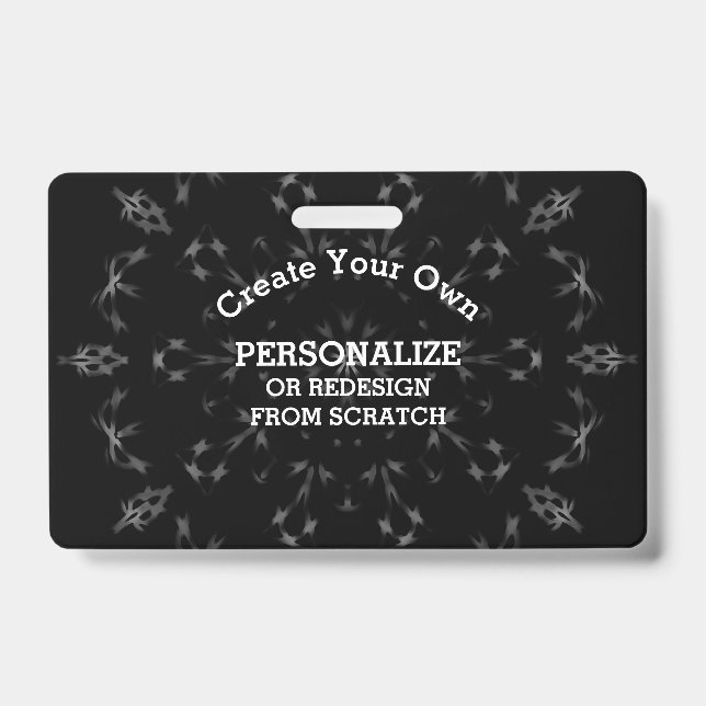 Create Your Own Custom ID Badge (Front)
