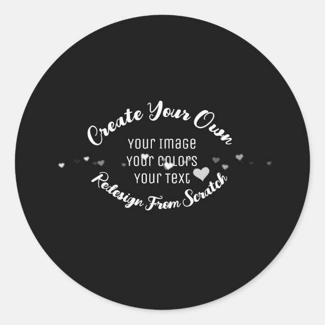 Create Your Own Custom Image Classic Round Sticker (Front)