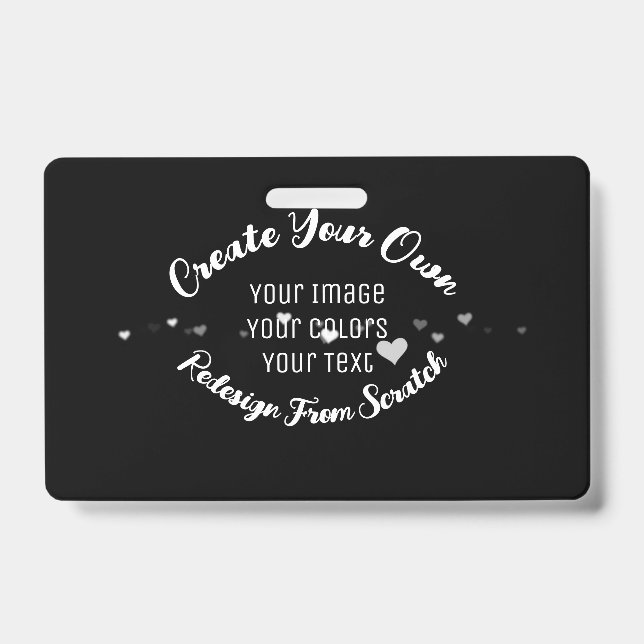 Create Your Own Custom Image ID Badge (Front)