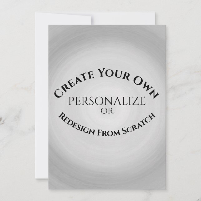 Create Your Own Custom Invitation (Front)