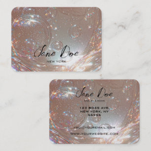 Create Your Own Custom Iridescent Bubbles Business Card