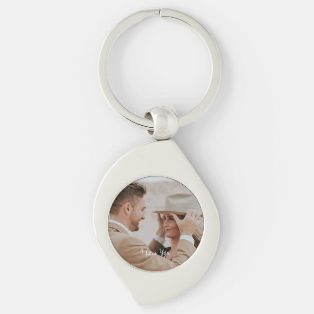 Create Your Own Custom Keepsake Name and Photo  Key Ring (Front)