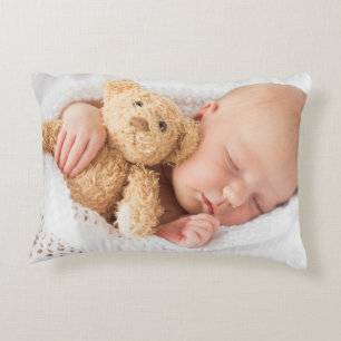 Create Your Own Custom Kids Children Two Photo Decorative Cushion