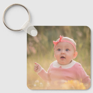Create Your Own Custom Kids Children Two Photo  Key Ring