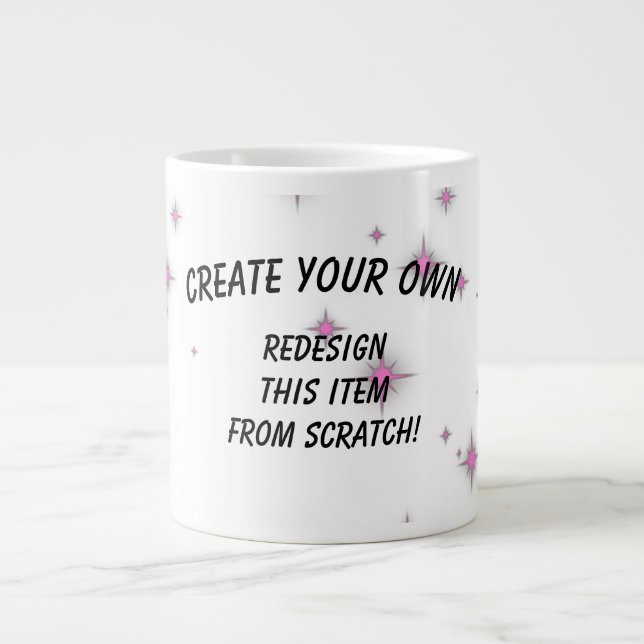 Create Your Own Custom Large Coffee Mug (Front)