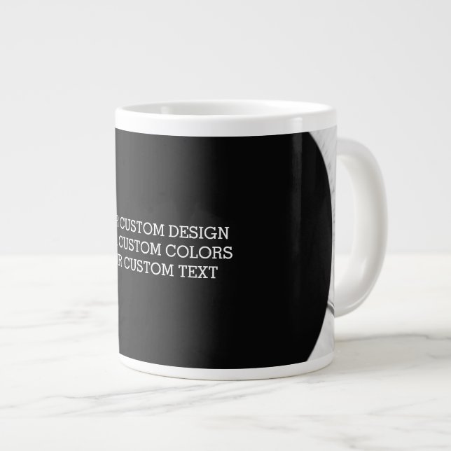 Create Your Own Custom Large Coffee Mug (Front Right)