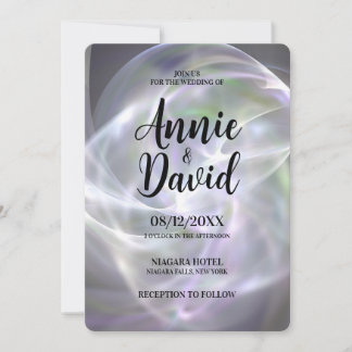 Create Your Own Custom Light Orb Wedding Invitation
