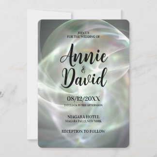 Create Your Own Custom Light Orb Wedding Invitation