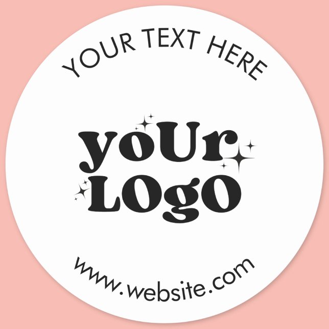 Create Your Own Custom Logo Classic Round Sticker (Creator Uploaded)