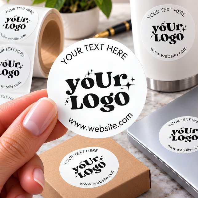 Create Your Own Custom Logo Classic Round Sticker (Creator Uploaded)