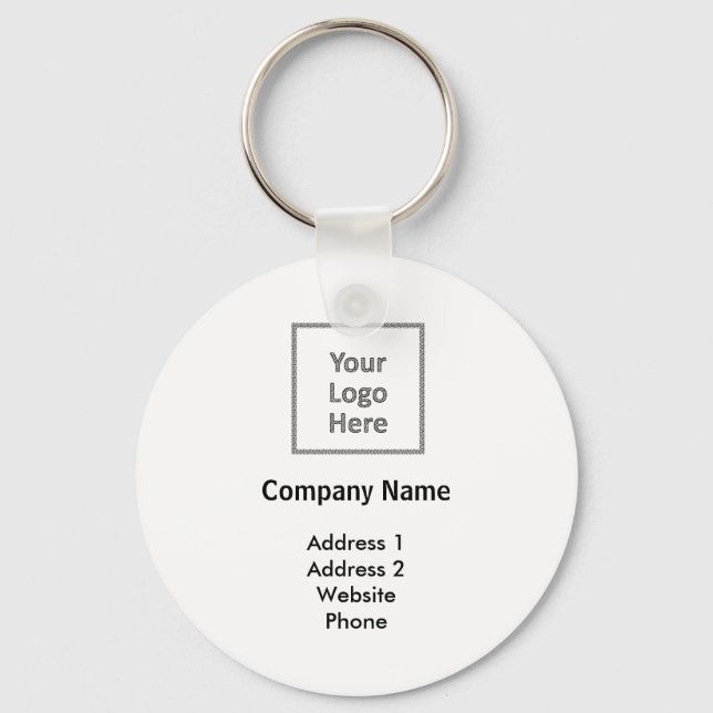 Create Your Own Custom Logo Company Promo Key Ring (Front)