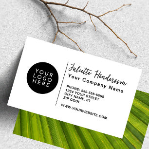 Create Your Own Custom Logo Photo Elegant Business Card