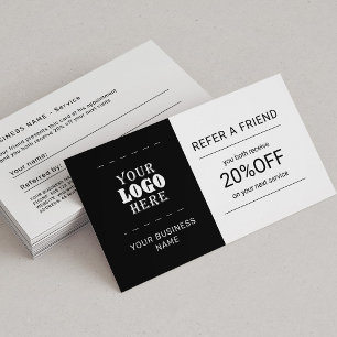 Create your own custom logo professional referral card