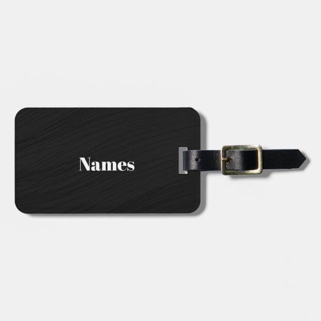 Create Your Own Custom Luggage Tag (Front Horizontal)