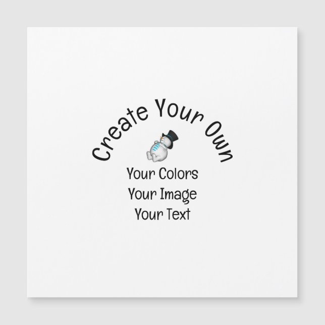 Create Your Own Custom Magnetic Card (Front)