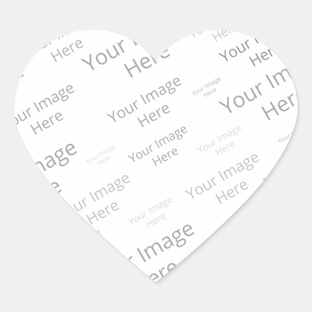 Create Your Own Custom Matte Heart Sticker (Front)